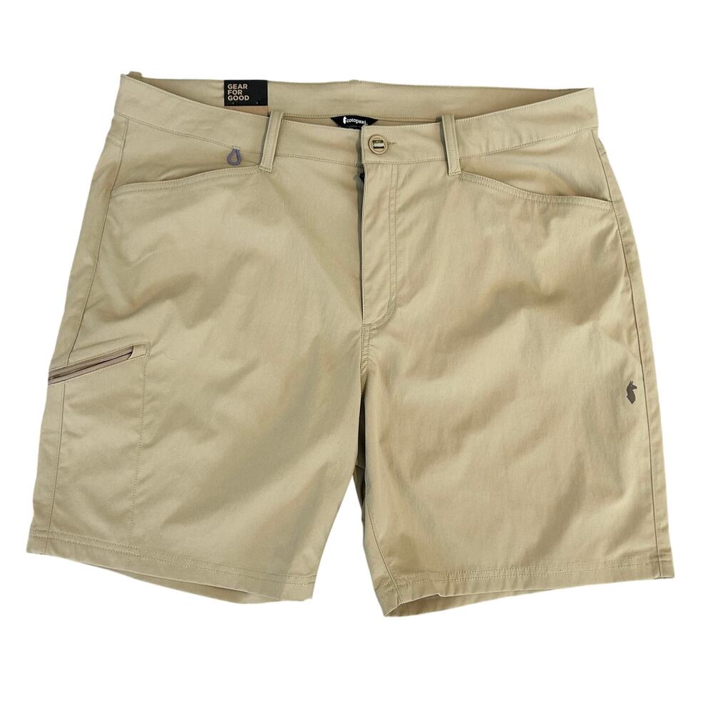 Cotopaxi NWT men's Coraje Tech Khaki beige outdoor hiking shorts size 38